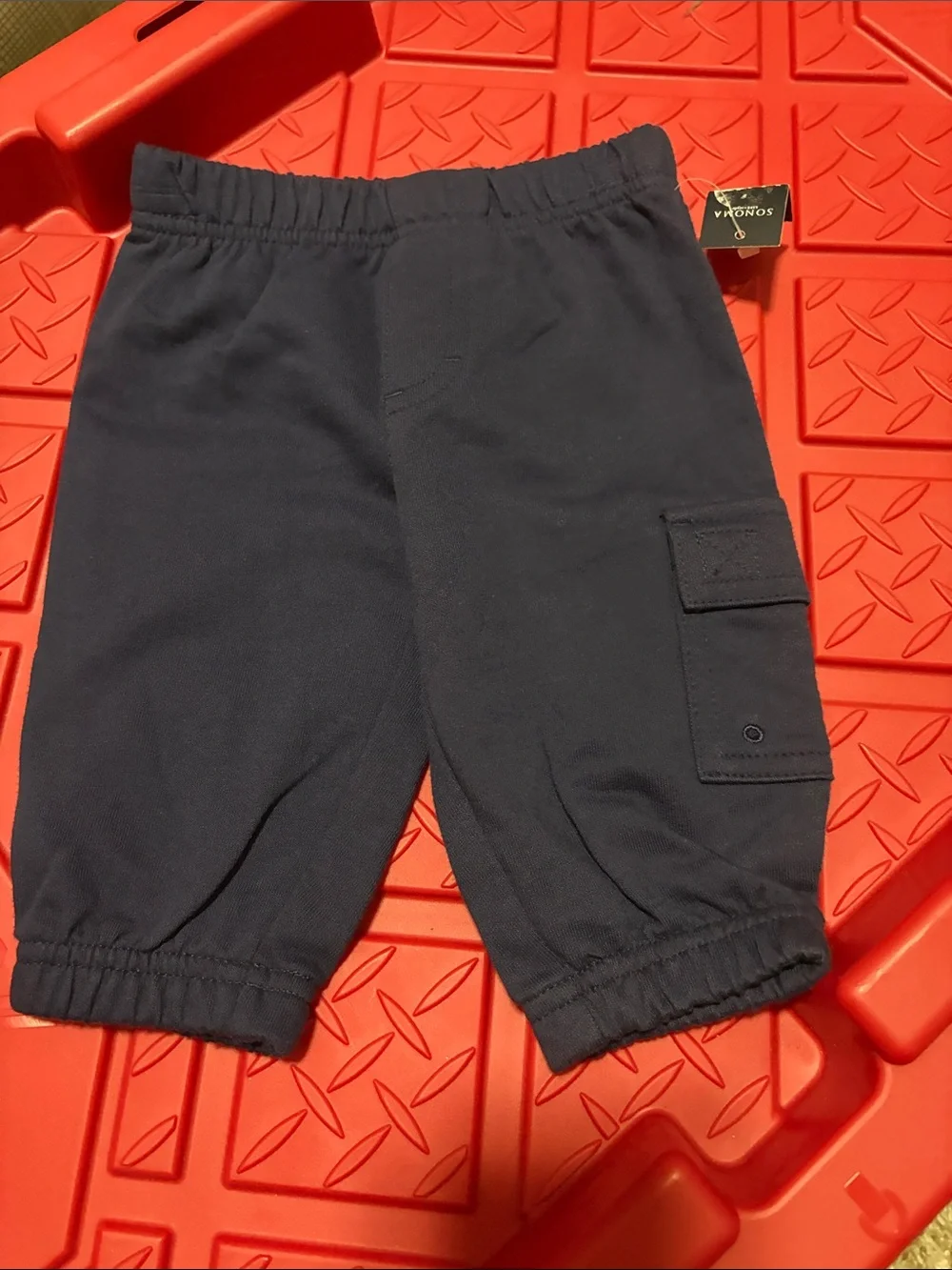 Sonoma Navy one sided Cargo Jogger Pants for newborns